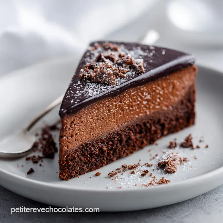 Gâteau au chocolat danniversaire : Le Classique Réinventé presentation