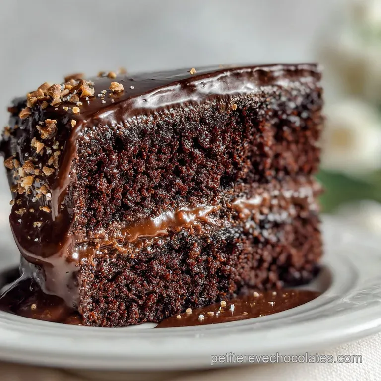 Easy & Moist Chocolate Cake