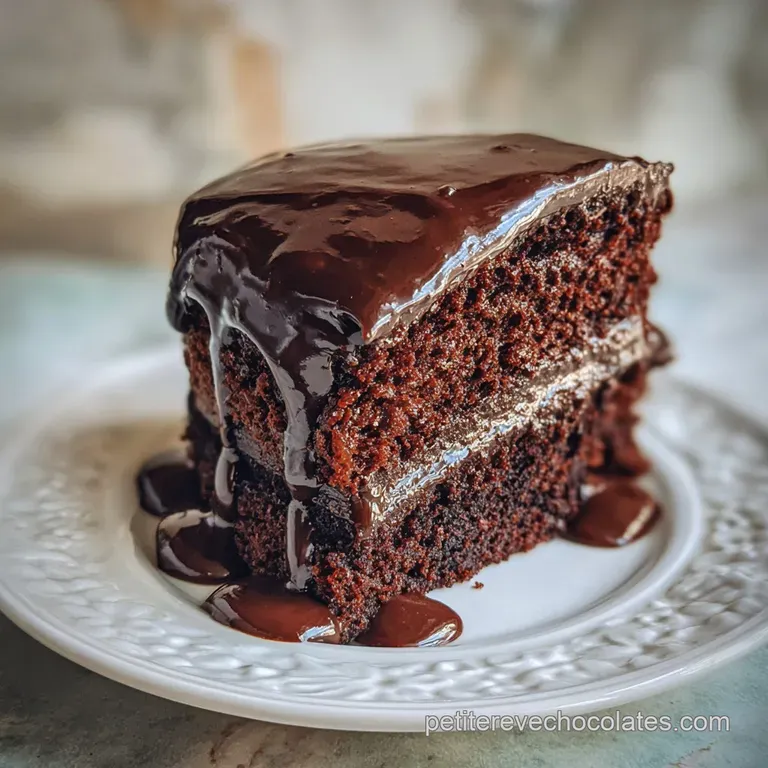 G&acirc;teau au Chocolat: Centre Velout&eacute;