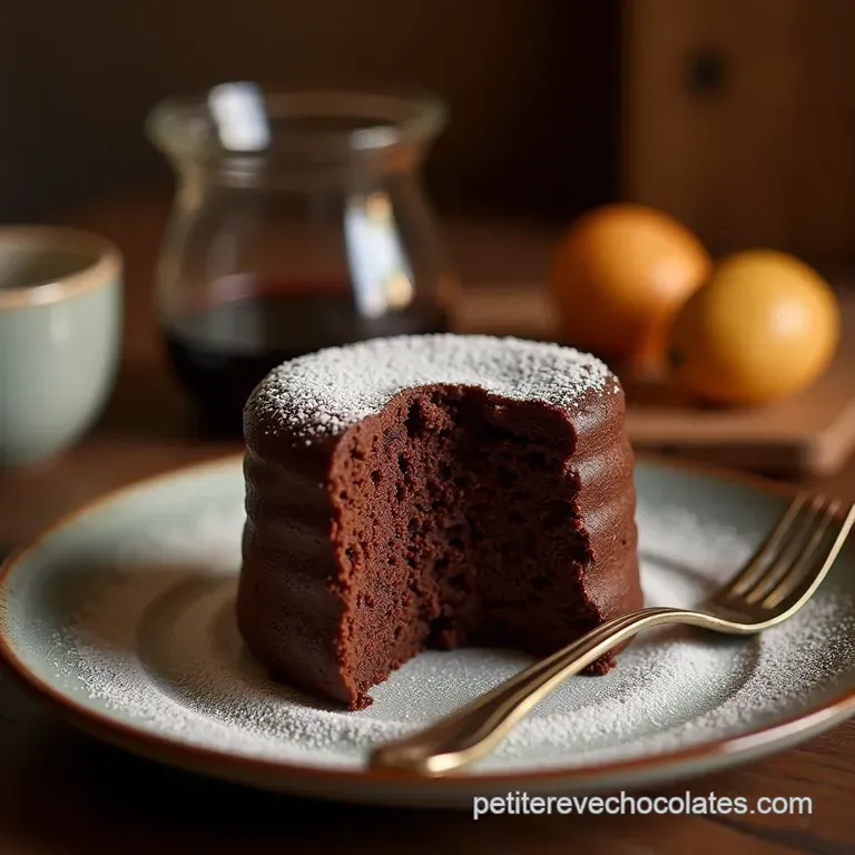 Le Moelleux Opéra de Mamie Gâteau Intense au Chocolat Noir et Praliné dAmandes presentation