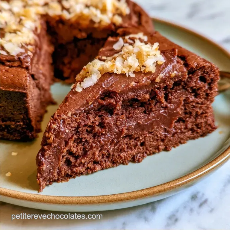 G&acirc;teau Chocolat Coco Moelleux au Lait de Coco