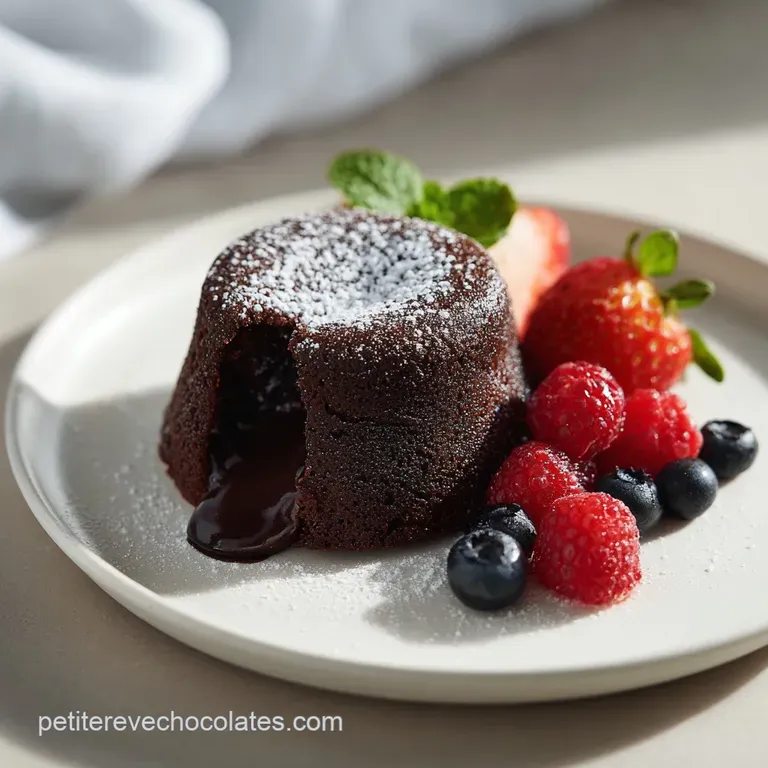 G&acirc;teau Fondant au Chocolat : Coeur Velout&eacute;