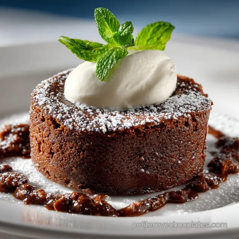 Le Nuage Chocolaté Gâteau Fondant au Fromage Blanc et Cœur de Cacao