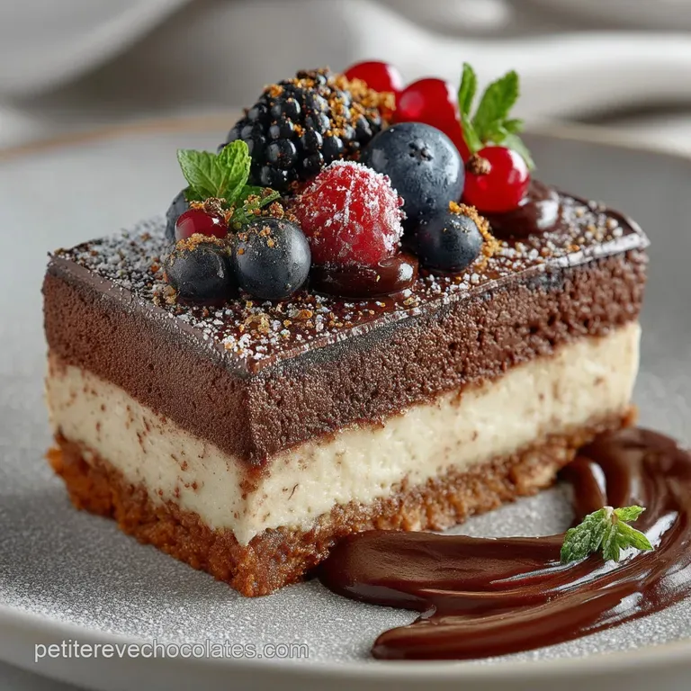 Le Rêve du Pâtissier Gâteau au Mascarpone et Chocolat Noir