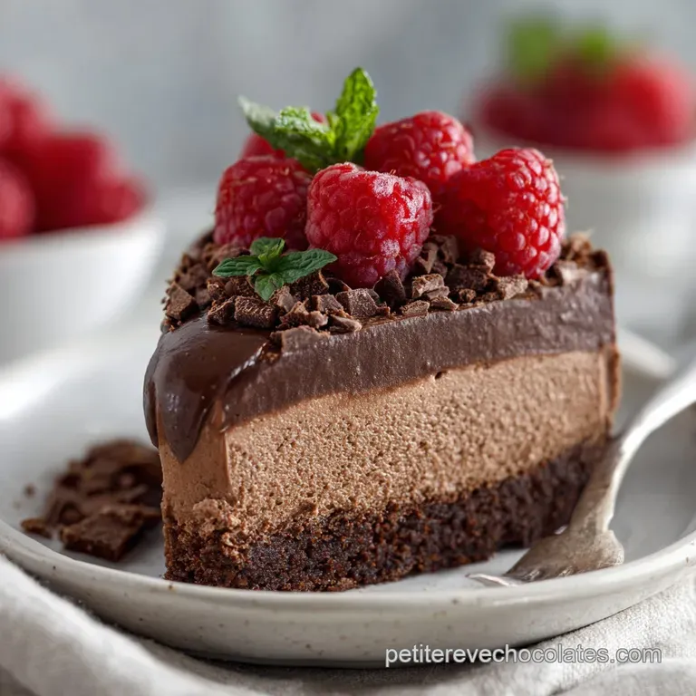 G&acirc;teau Mousse au Chocolat : Biscuit Cacao Dense