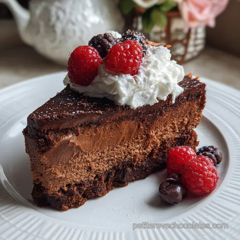 G&acirc;teau Mousse Chocolat V&eacute;gane : Sophistiqu&eacute; Et L&eacute;ger presentation