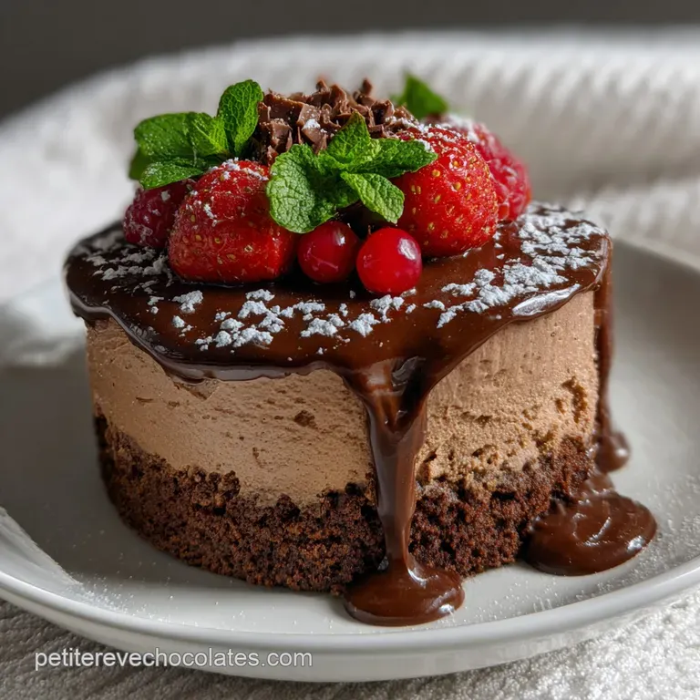 Triple Chocolate Mousse Cake A Decadent | Le Chef-d &oelig;uvre Chocolat&eacute;