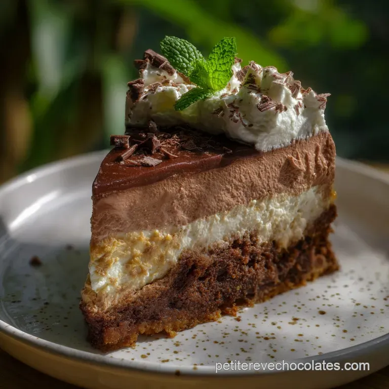 Triple Chocolate Mousse Cake Layered Mousse : L Entremets Supr&ecirc;me