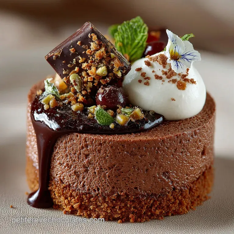 G&eacute;noise Au Chocolat Classique Lart Du G&acirc;teau A&eacute;rien presentation