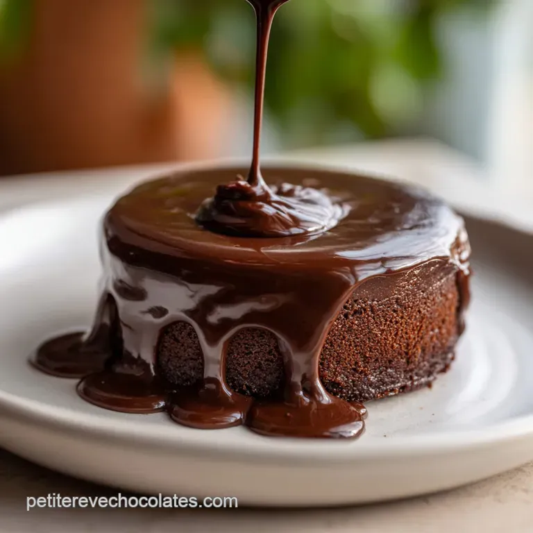 Elegant slice of cake with dark chocolate glaze, reflecting light, paired with fresh raspberries. A decadent and inviting ...