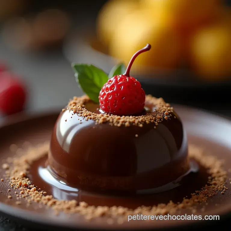 Le Glaçage Miroir Parfait Brillance Éclatante pour un Chocolat Intense presentation