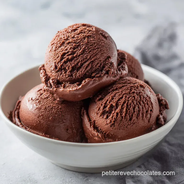 Glace Au Chocolat Onctueuse et Riche