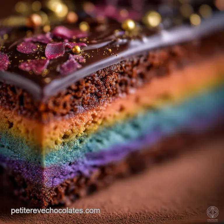 Licorne en chocolat : La Féérie Chocolatée et Mousse Arc-en-ciel