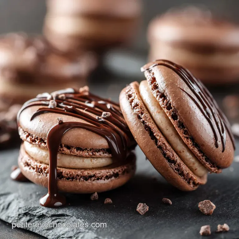 Macaron au Chocolat Noir Intense Ma recette méthode Chef