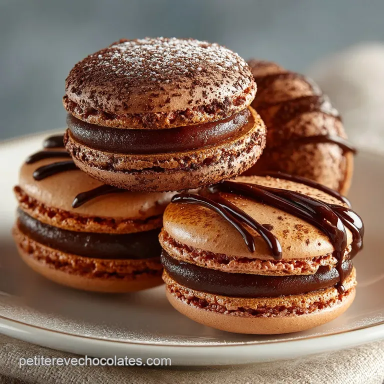 Les Secrets des Macarons au Chocolat Coques Parfaites et Ganache Intense
