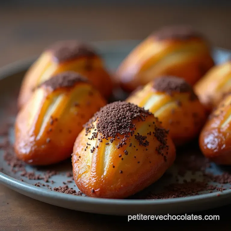 Les Madeleines au Chocolat Noir Intense Le Secret de la Bosse Parfaite
