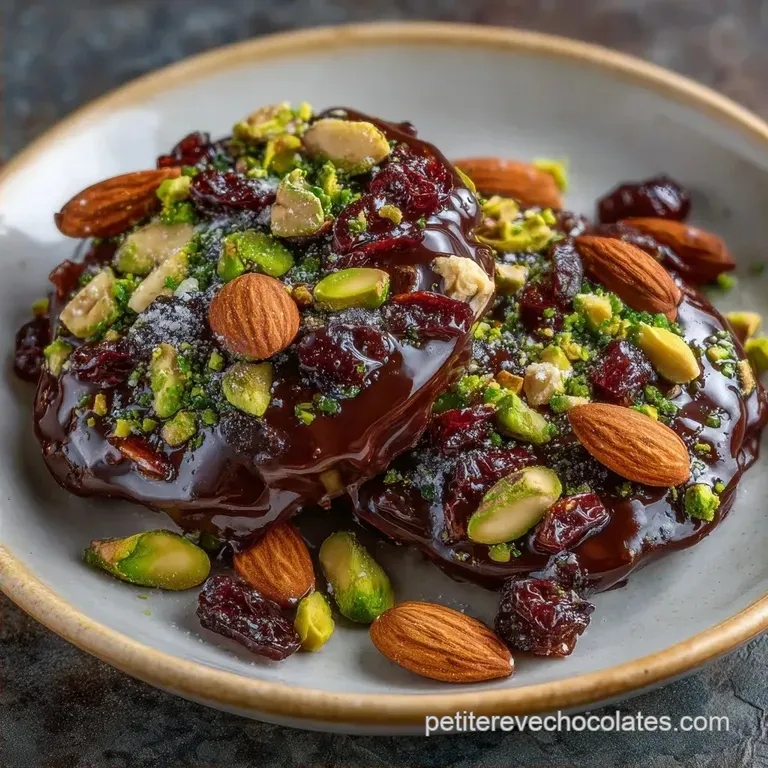 Mendiants Au Chocolat Noir et Amandes: Craquants