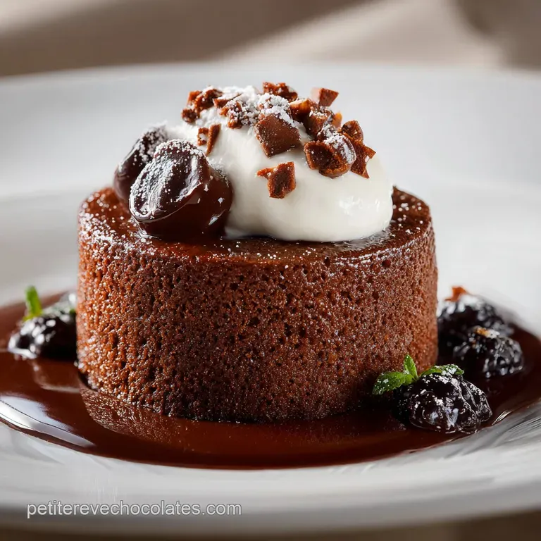 Mi Cuit Chocolat Noir Intense : L&eacute;l&eacute;gance Du C&oelig;ur Coulant presentation