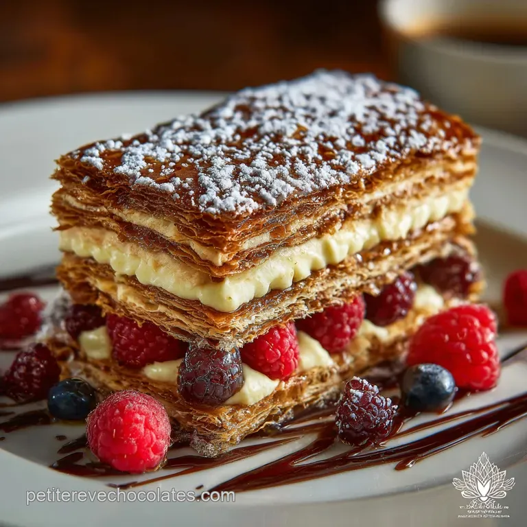 Le Véritable Mille Feuille Classique et sa Crème Pâtissière parfaite
