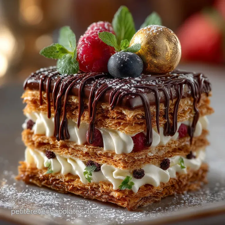 Le Véritable Mille Feuille Classique à la Crème Pâtissière Vanille
