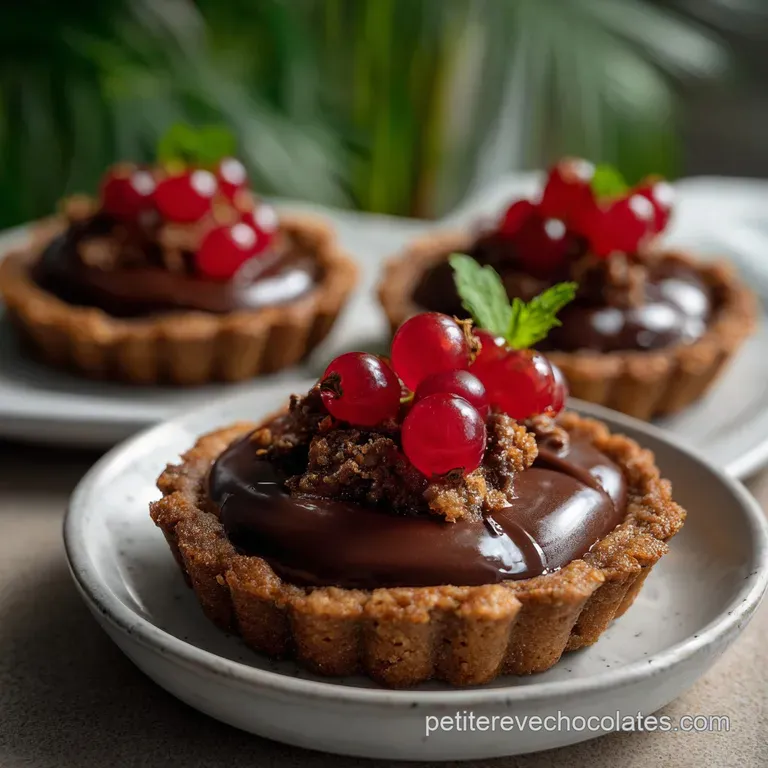 Recette De Mini Chocolate Tarts Inoubliables presentation