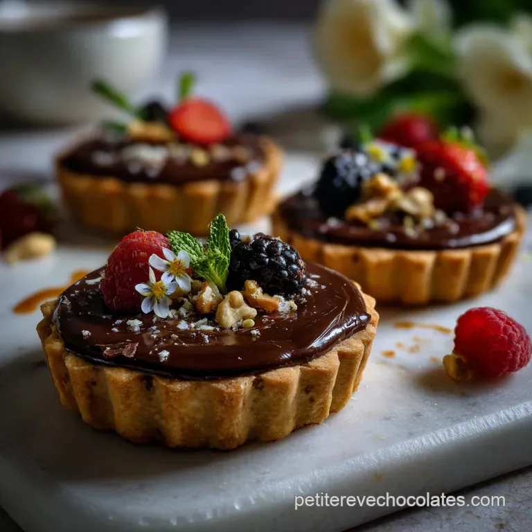 Recette de Mini Chocolate Tarts Inoubliables
