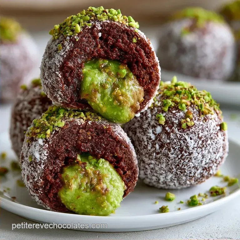 Mochi Chocolat Pistache au C&oelig;ur Croustillant