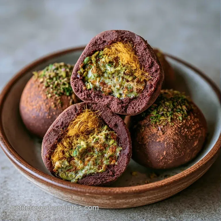 Mochis align&eacute;s sur une assiette blanche, contraste entre la texture poudr&eacute;e et des &eacute;clats de chocolat croquants.