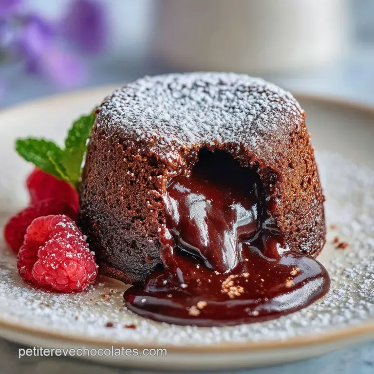 Moelleux Au Chocolat Recette: Centre Velout&eacute;