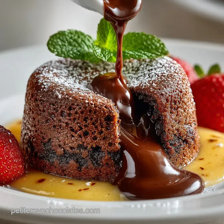 Le Grand Classique Moelleux au Chocolat Cœur Coulant lInstant Magique presentation