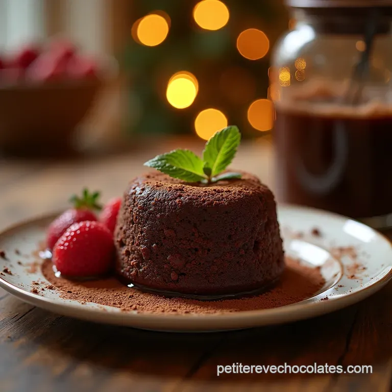 Le Moelleux au Chocolat Infaillible Quand la Gourmandise Rencontre la Simplicité presentation