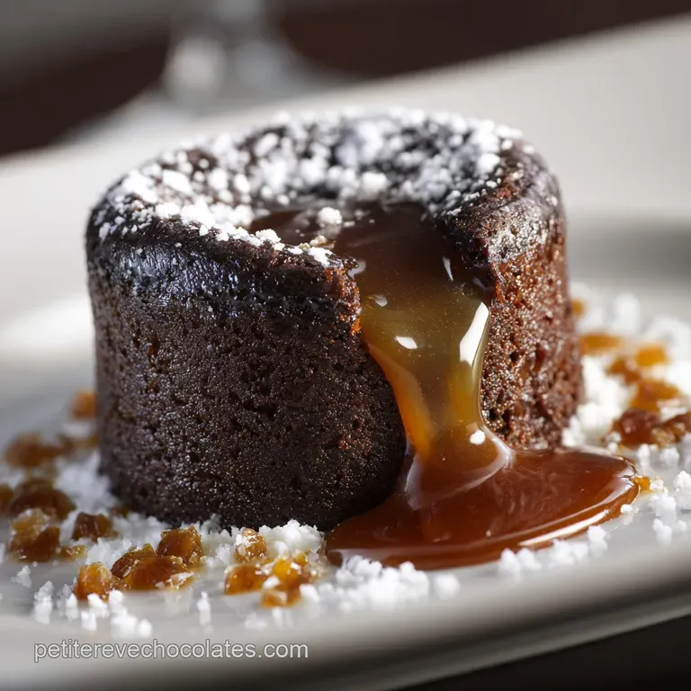 Le Moelleux Sublime Chocolat Noir Intense C&oelig;ur De Caramel Au Beurre Sal&eacute; presentation