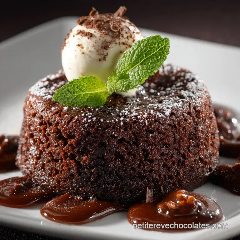 Le Moelleux Cœur de Chocolat Le Classique Français Infusé de Douceur presentation