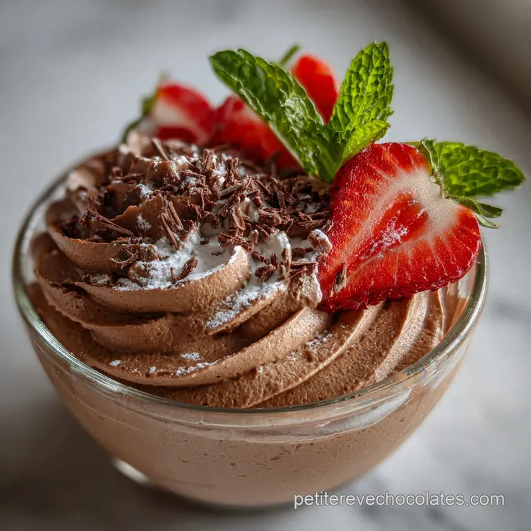 Mousse au chocolat: Classique et Onctueuse