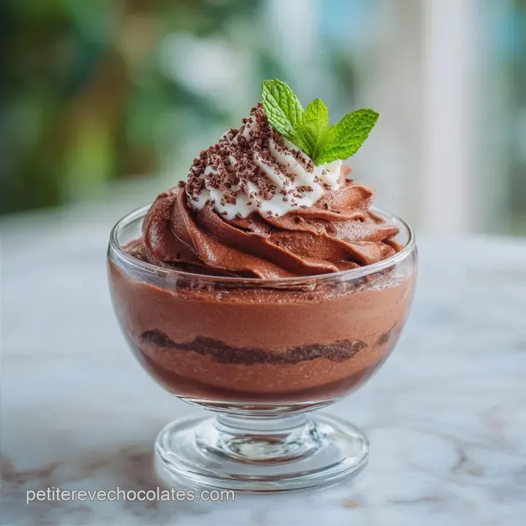 Mousse L&eacute;g&egrave;re Chocolat Noir Maison: A&eacute;rienne