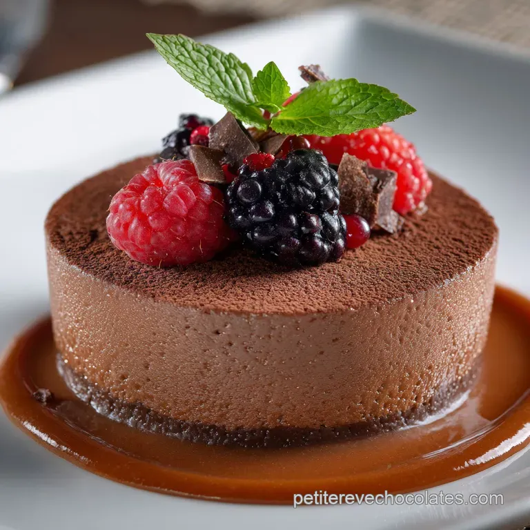 Mousse Au Chocolat Sans Sucre L&eacute;l&eacute;gance Noire Intense Et A&eacute;rienne presentation