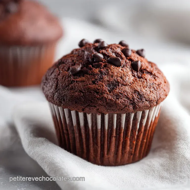 Muffins Au Chocolat Moelleux et Velout&eacute;s