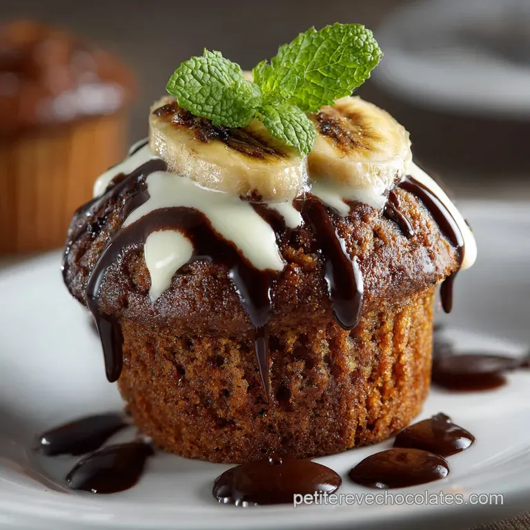 Recette des Muffins Moelleux Banane et Chocolat Noir Facile