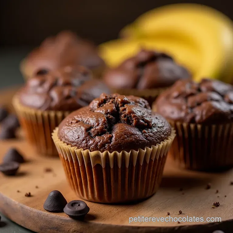 Les Muffins MiCuit Banane Pépites de Chocolat Noir Intense presentation