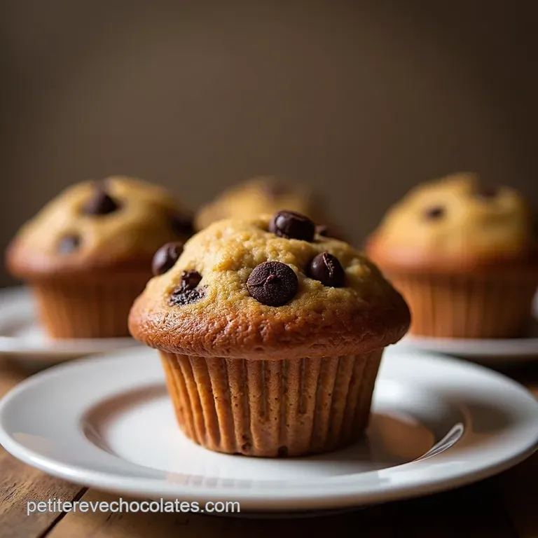 Les Muffins MiCuit Banane Pépites de Chocolat Noir Intense