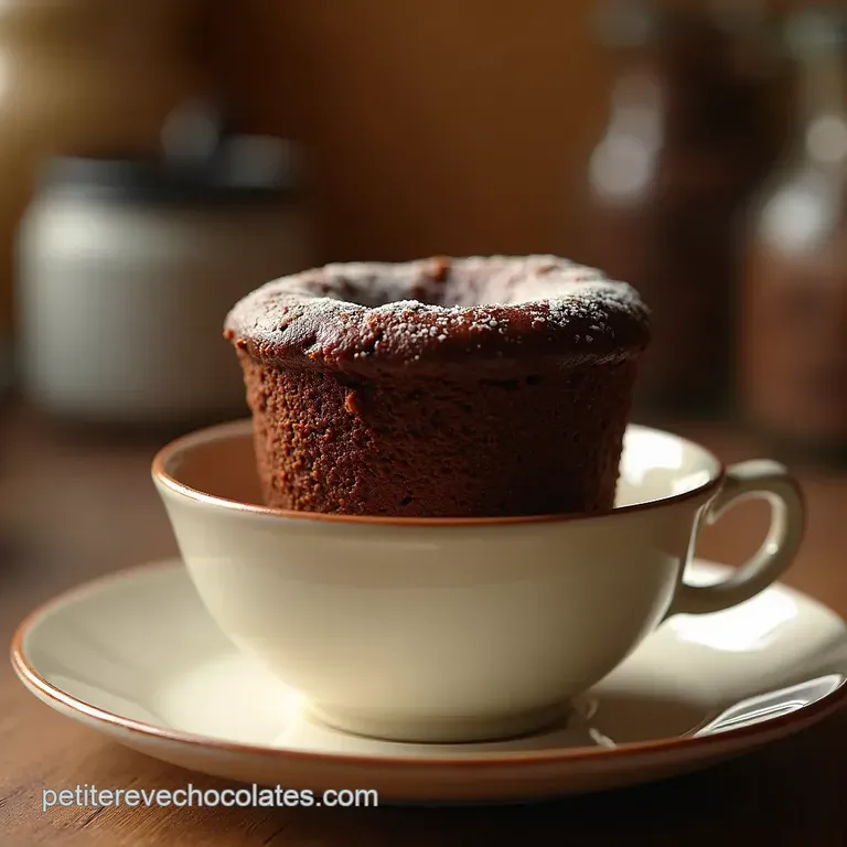 Le Vrai Mug Cake au Chocolat Fondant Prêt en 5 Minutes Chrono presentation