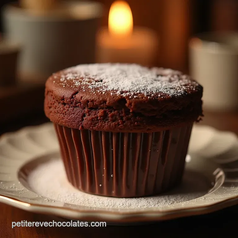 Le Coup de Foudre Chocolaté Mug Cake Express au Cœur Coulant presentation