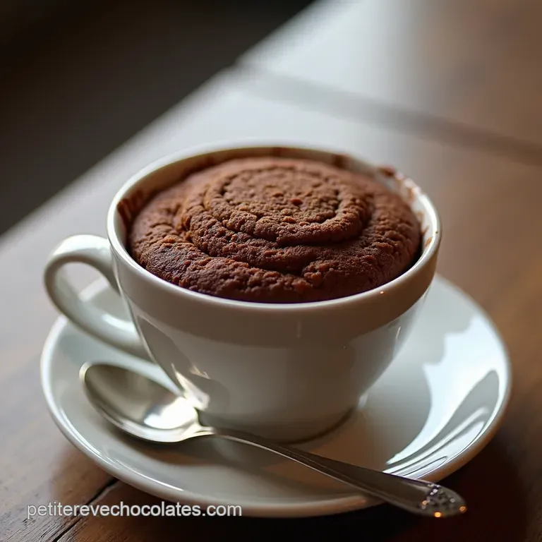 Le Coup de Foudre en Tasse Mug Cake Chocolat Fondant Prêt en 5 Minutes Chrono