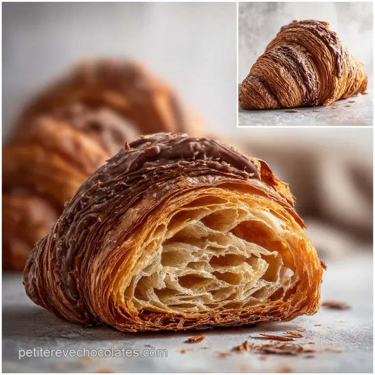 Pain au chocolat : Traditionnel et feuillet&eacute;