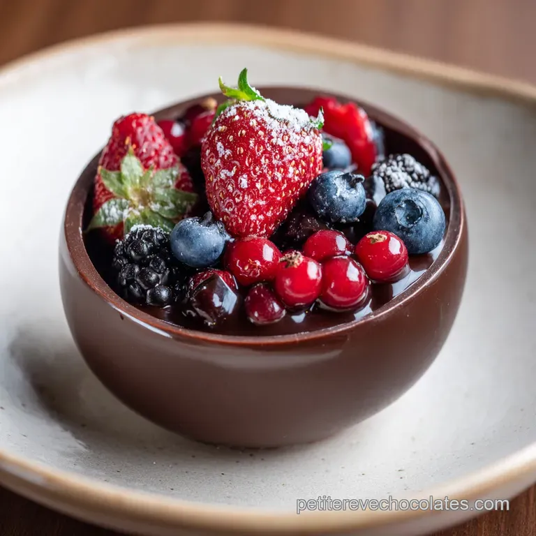 Panier en Chocolat: Mousse Velout&eacute;e et Coque Craquante