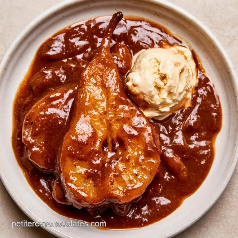 Poire Belle H&eacute;l&egrave;ne Gastronomique au Chocolat &Eacute;pic&eacute;