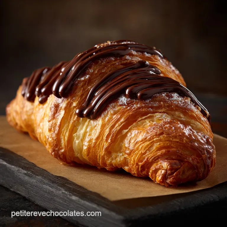 Croissant au chocolat de Maître Pâtissier Le secret du feuilletage parfait