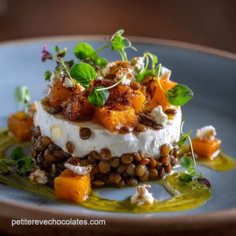 Recette Facile Hiver Le Mijot&eacute; R&eacute;confortant Lentilles Butternut Ch&egrave;vre presentation