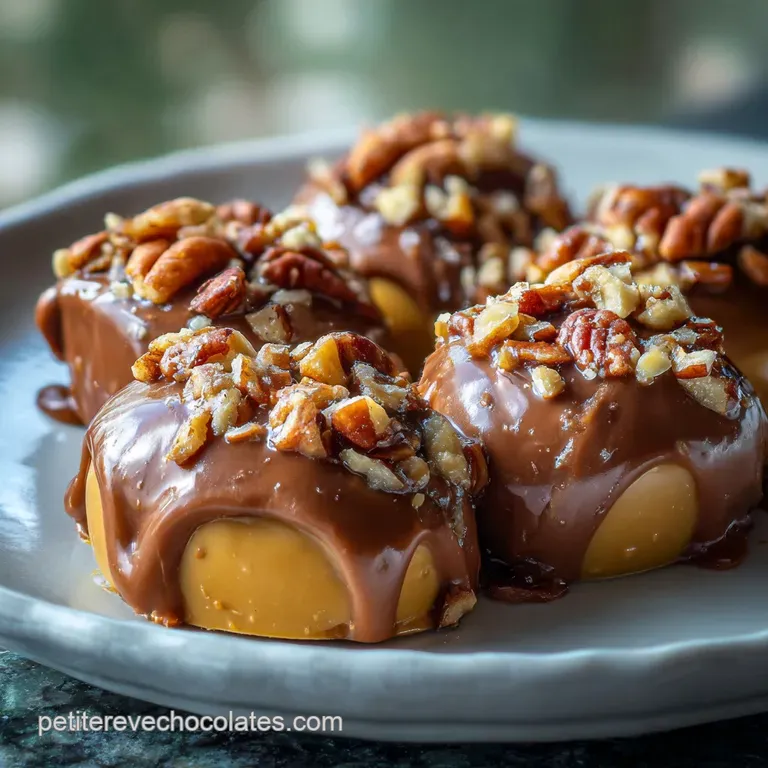 Elegant spoonful of glossy praline with visible almond pieces, hinting at a nutty crunch. A luxurious, indulgent treat.