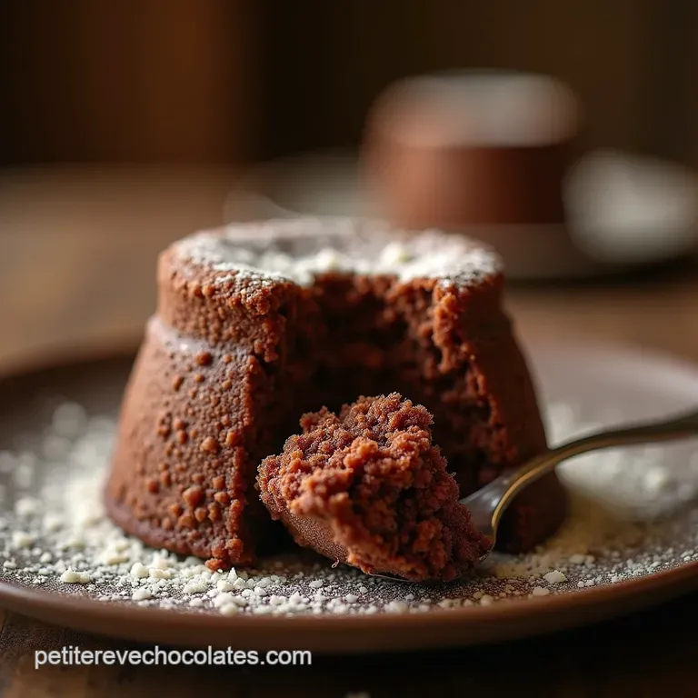 Le Croustillant Décadent Riz Soufflé au Chocolat Noir et Fleur de Sel presentation